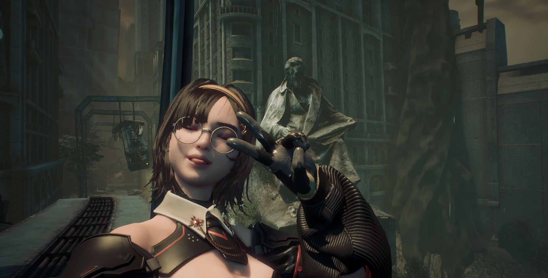 eve selfie, using the cyber bunny outfit