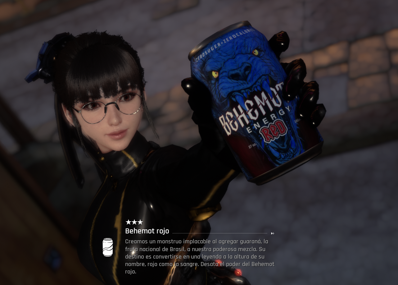 eve after picking up a collectible can